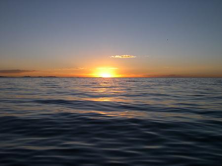 Coucher de soleil sur le lac Titicaca (Bolivie-Perou)