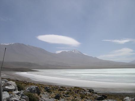 Lagune et volcan